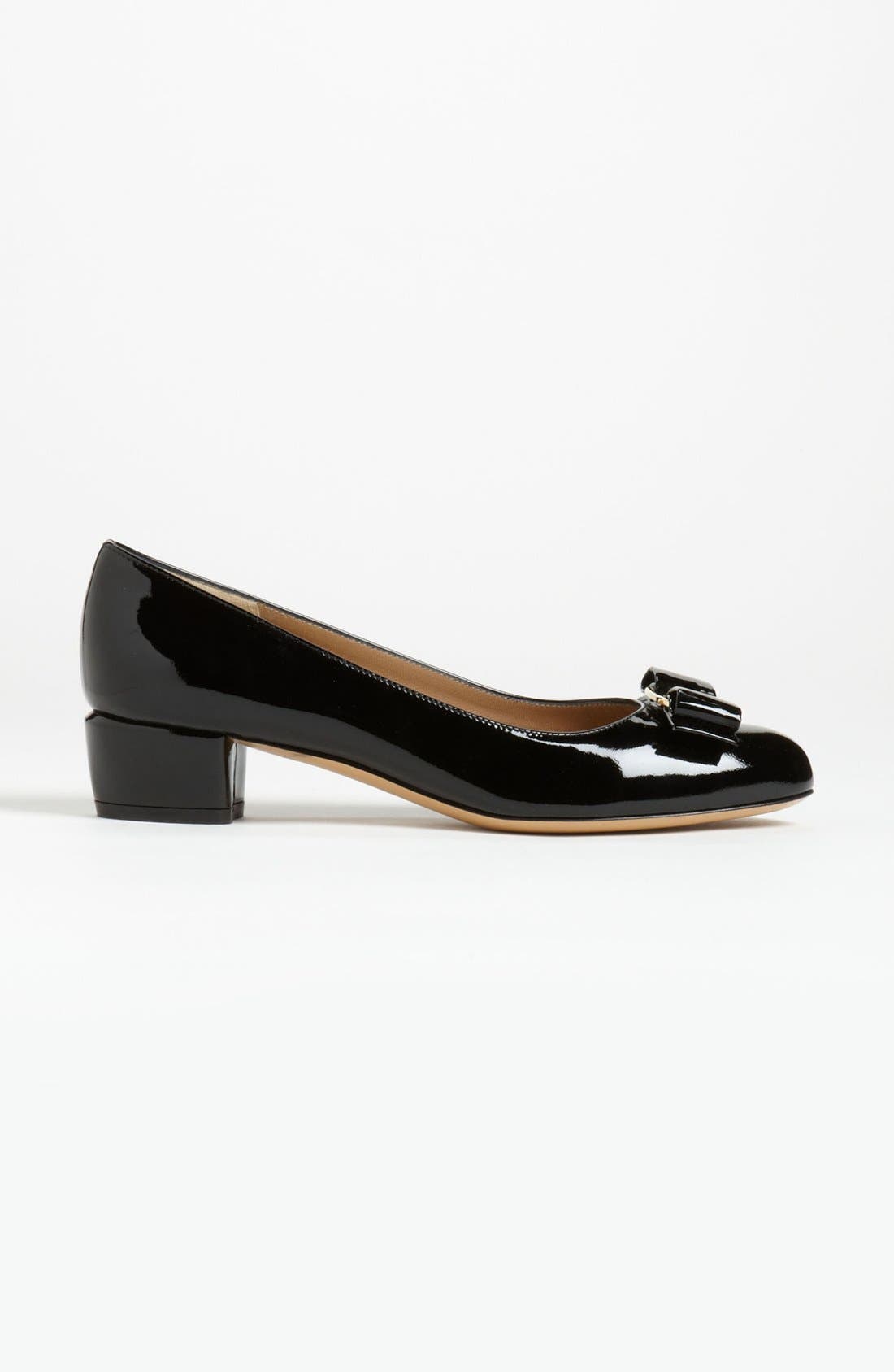 Vara Pump, Alternate, color, BLACK/ BLACK LEATHER