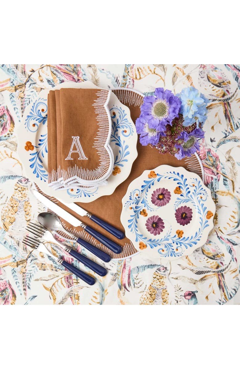 Mrs. Alice Damson Flowers Starter Plates, Alternate, color, Purple