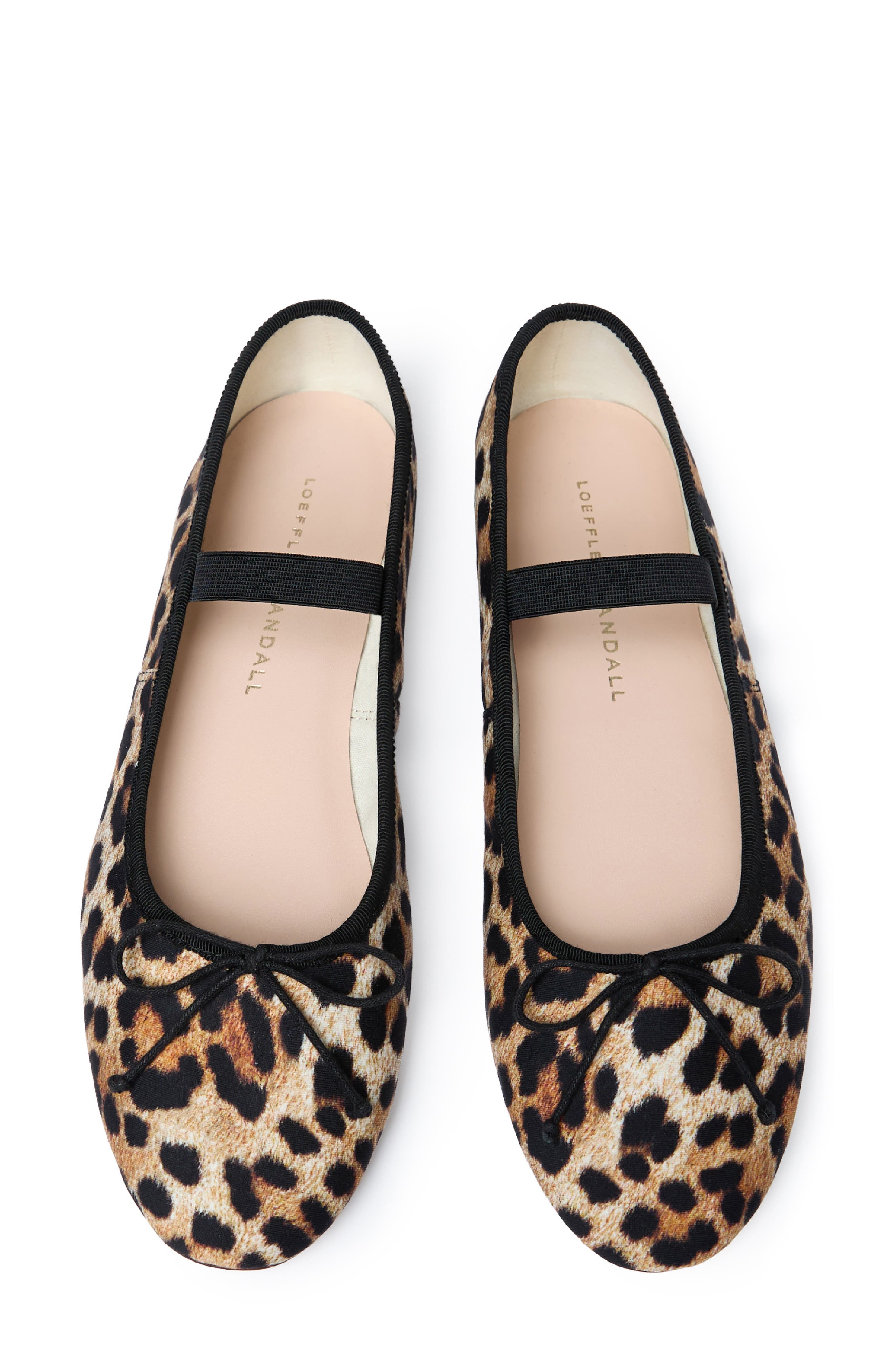 Loeffler Randall Leonie Soft Mary Jane Ballet Flat, Alternate, color, Leopard