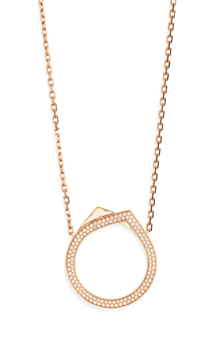 REPOSSI Antifer Long Pendant Necklace, Main, color, Rose Gold