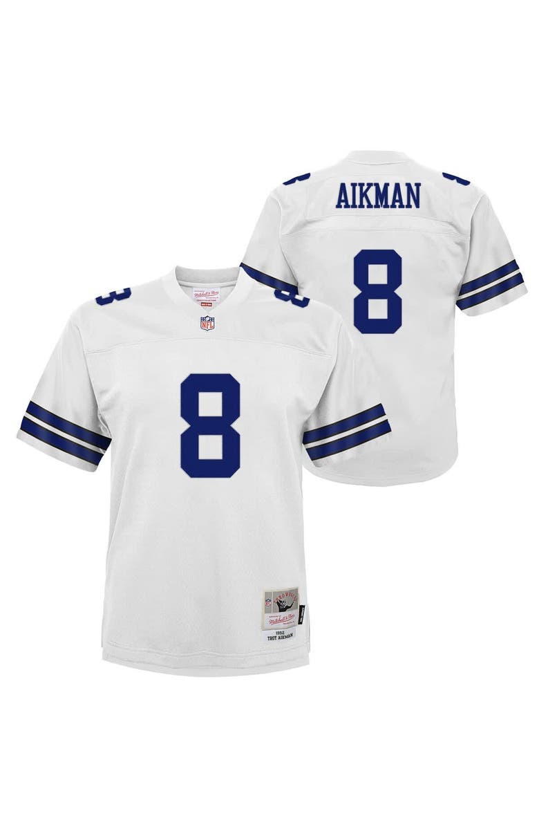 Mitchell & Ness Youth Mitchell & Ness Troy Aikman White Dallas Cowboys 1992 Legacy Jersey, Alternate, color, White