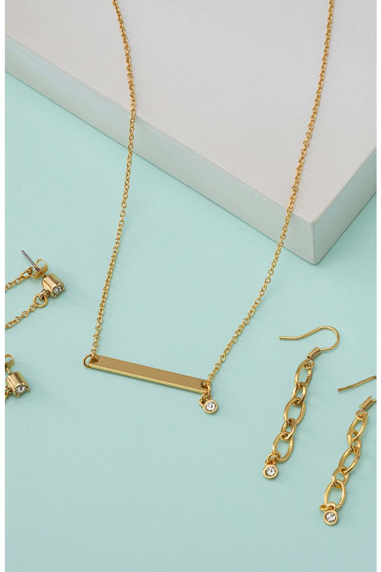 Perlita Earring, Alternate, color, Gold