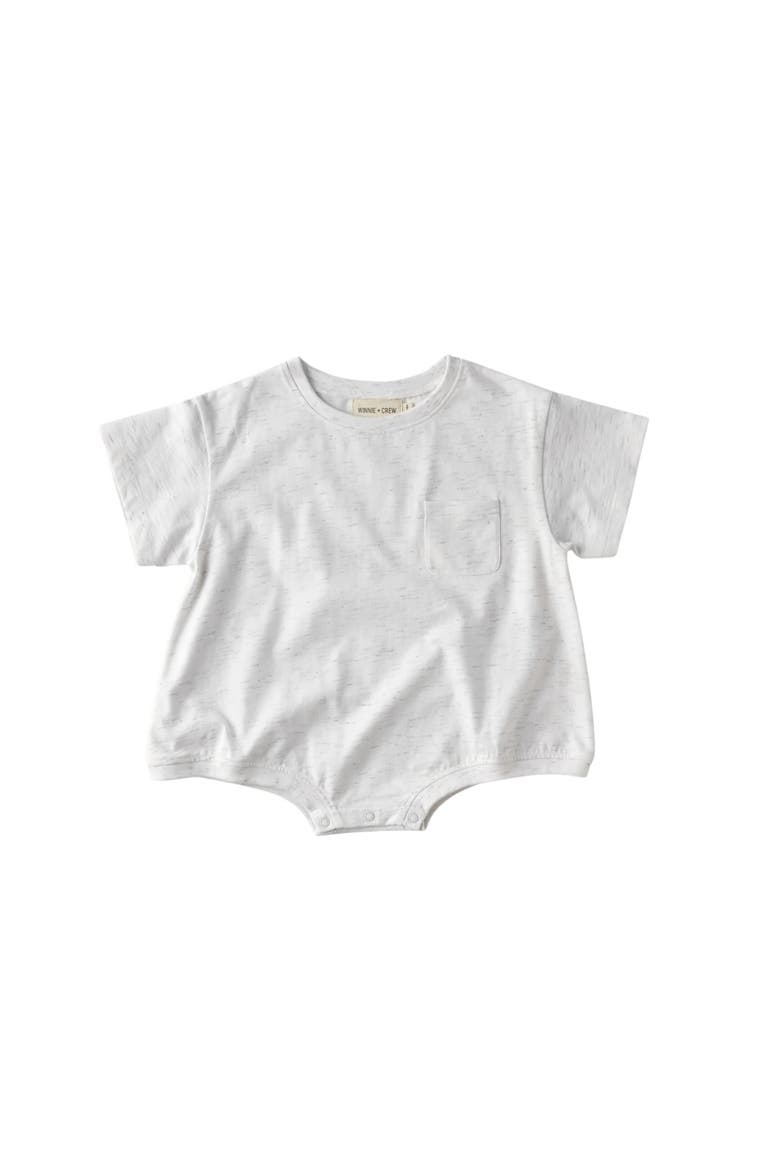Cory Pocket Romper, Main, color, Heather Grey