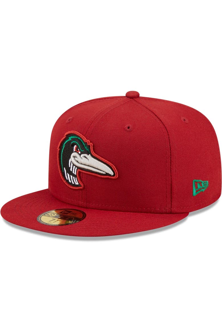 Men's New Era Red Great Lakes Loons Authentic Collection 59FIFTY Fitted Hat, Main, color, Red
