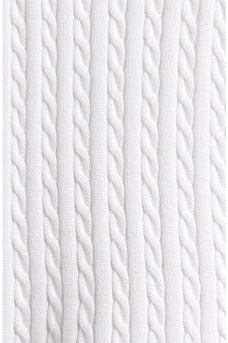 Kids' Cable Sleeveless Sweater Dress, Alternate, color, CERAMIC WHITE
