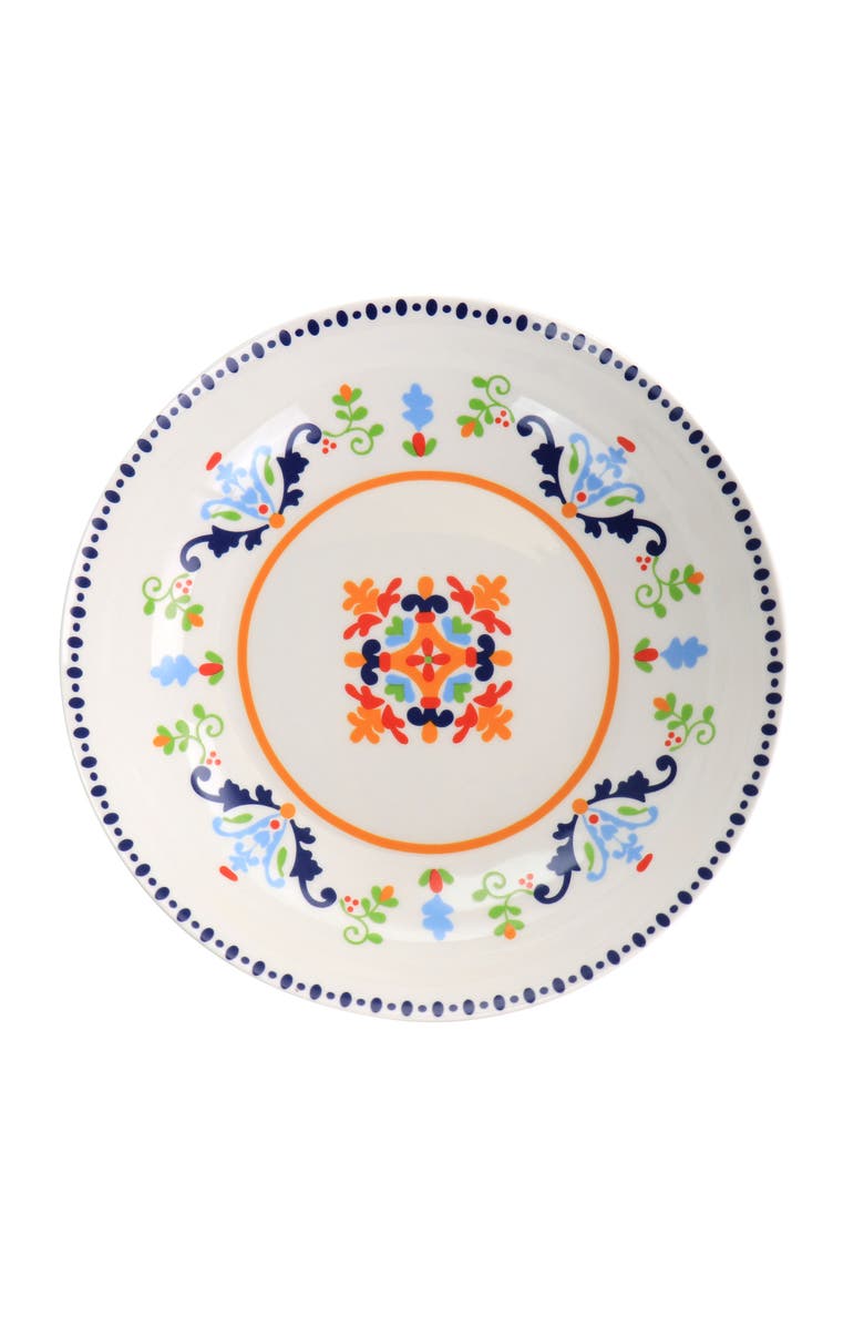 Gibson Home Tijuana 5 Piece Fine Cermic Pasta Bowl Set, Alternate, color, White