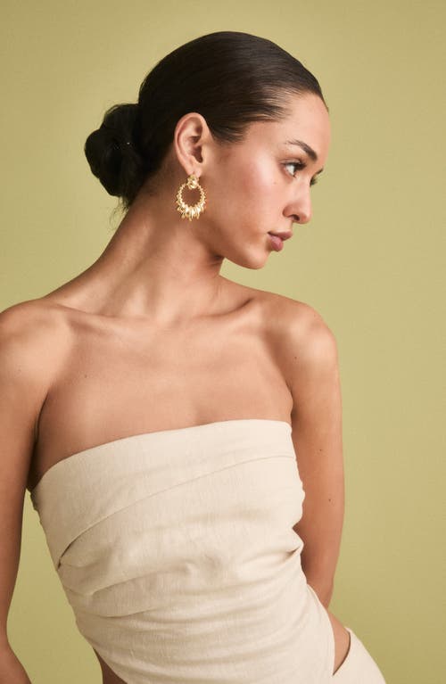 Petit Moments Dionne Statement Earrings In Gold