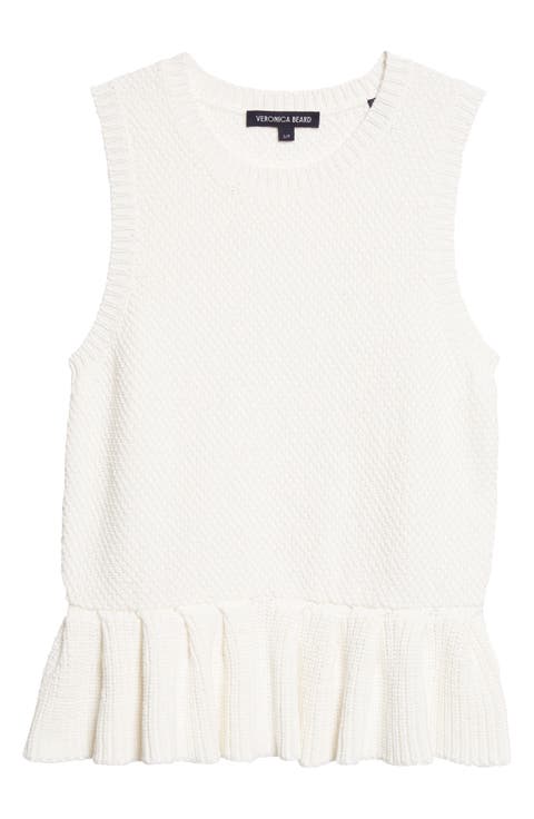 Nemyah Peplum Tank Sweater