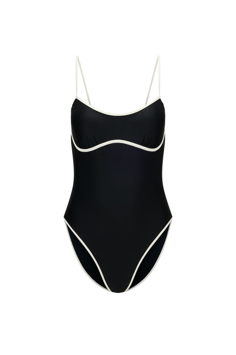Rye Swimwear One Piece Swimsuit, Alternate, color, Black