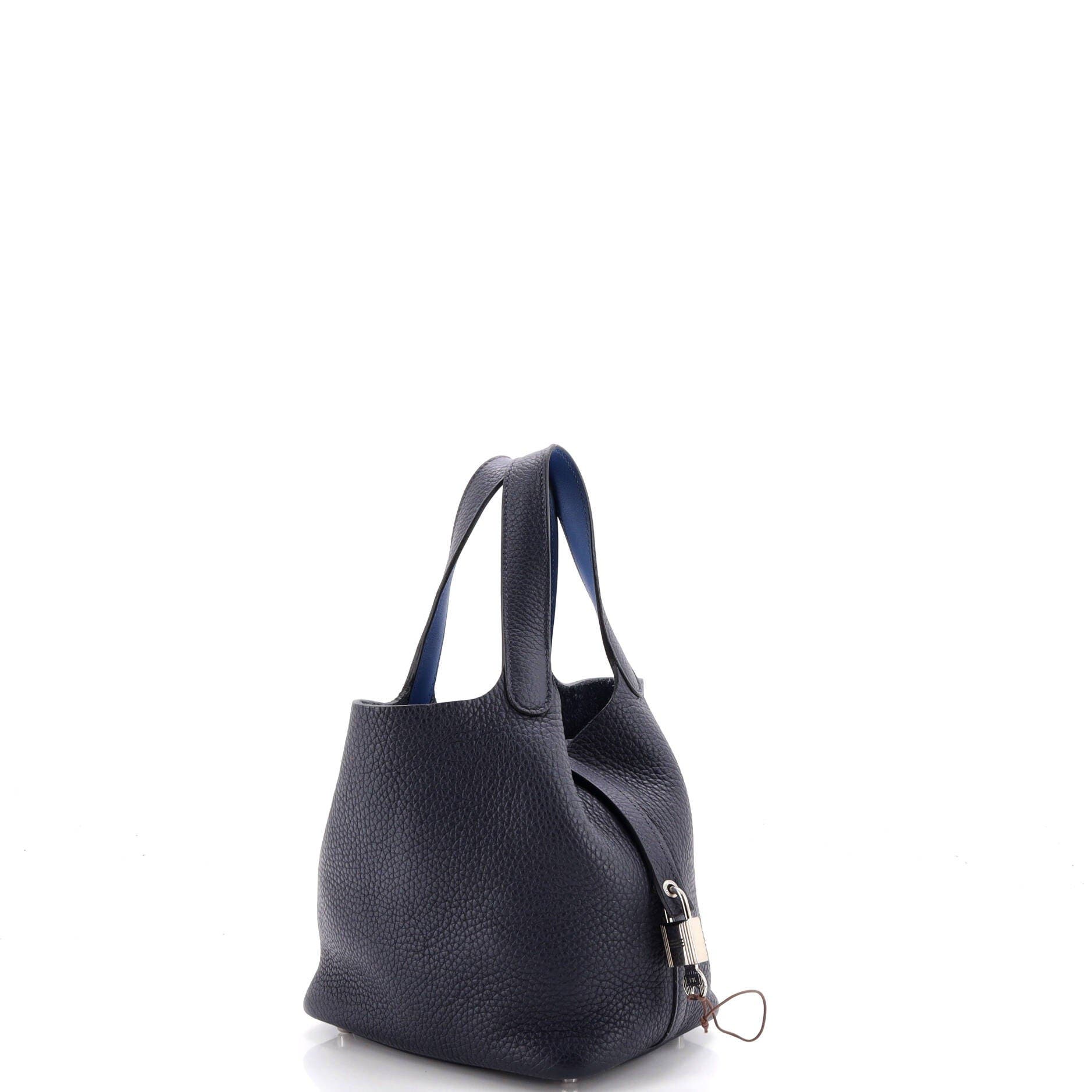 Eclat Picotin Lock Bag Clemence PM, Alternate, color, Blue