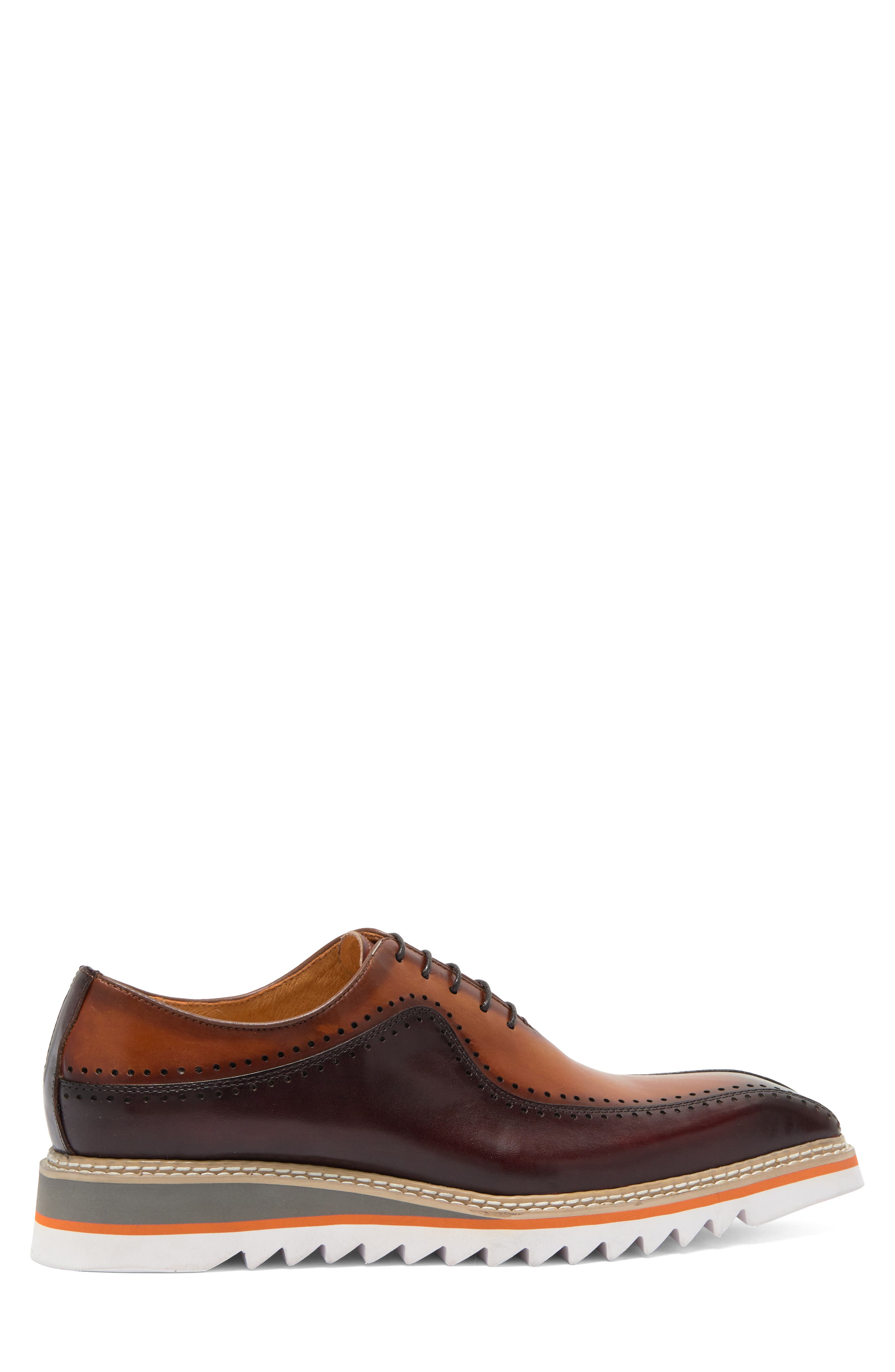 Maison Forte Dillinger Two-Tone Oxford, Alternate, color, Cognac-Brown
