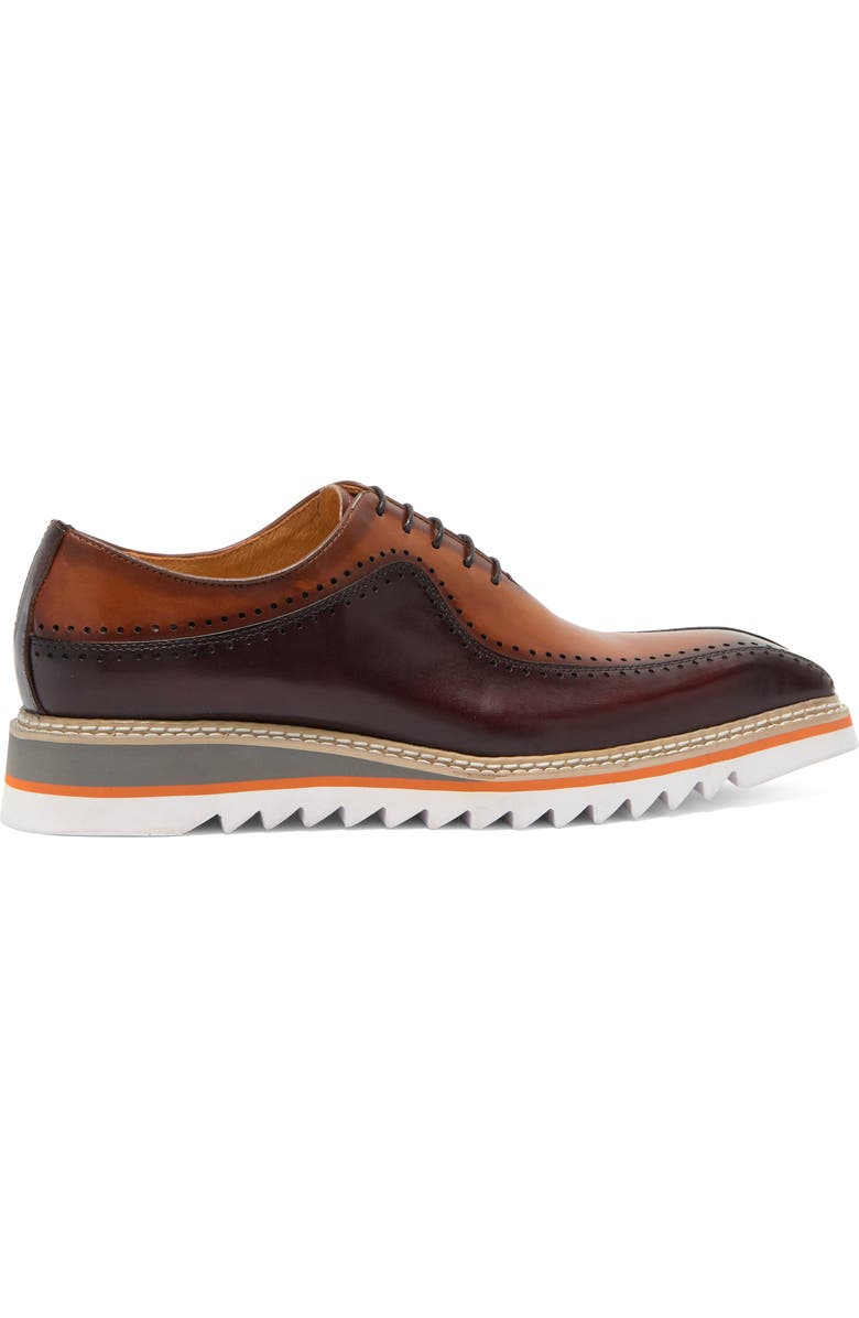 Maison Forte Dillinger Two-Tone Oxford, Alternate, color, Cognac-Brown