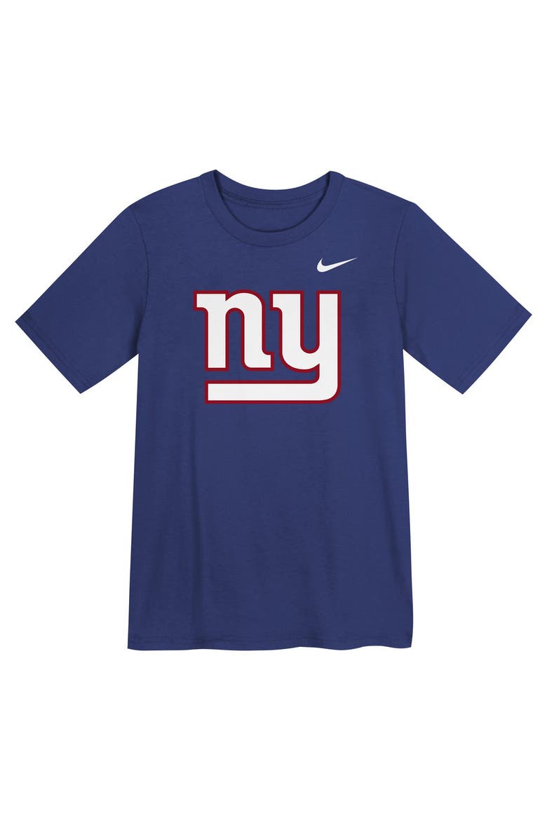 Preschool Nike  Royal New York Giants Logo T-Shirt, Main, color, Royal