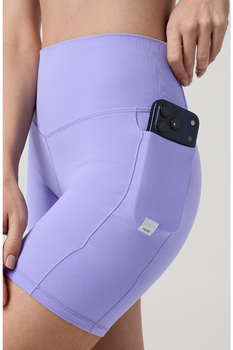AllTheForm Pocket Bike Shorts, Alternate, color, HYACINTH