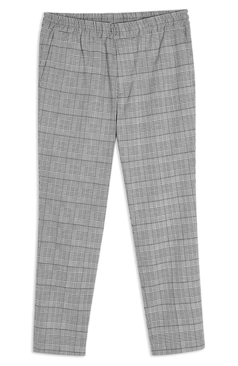 Topman Glen Plaid Dress Pants, Alternate, color,