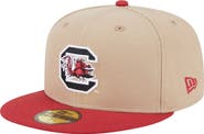 New Era Men's New Era  Khaki South Carolina Gamecocks Two-Tone 59FIFTY Fitted Hat