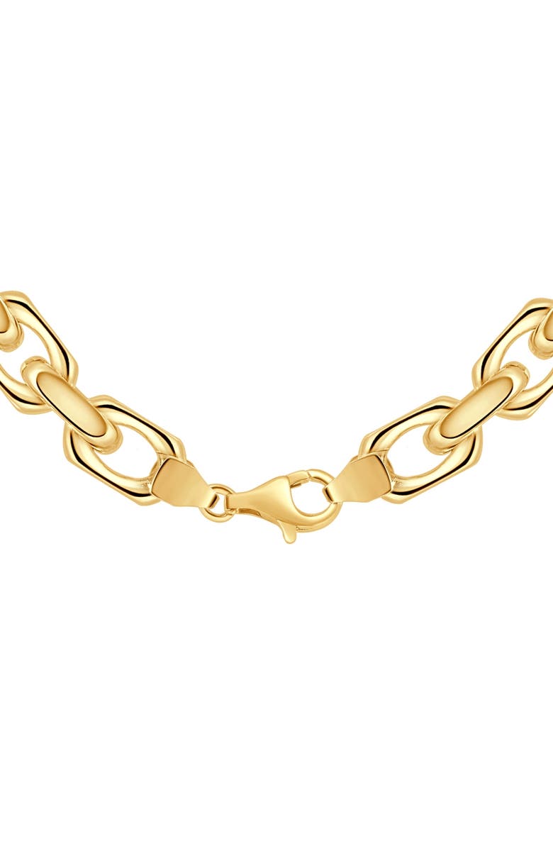 Bliss Diamond 14k Gold Women's 24" Chain Necklace 42 Grams 8.5mm Thick, Alternate, color, 14K Yellow Gold