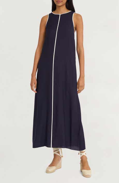 The Good Journey Contrast Piping Maxi Dress
