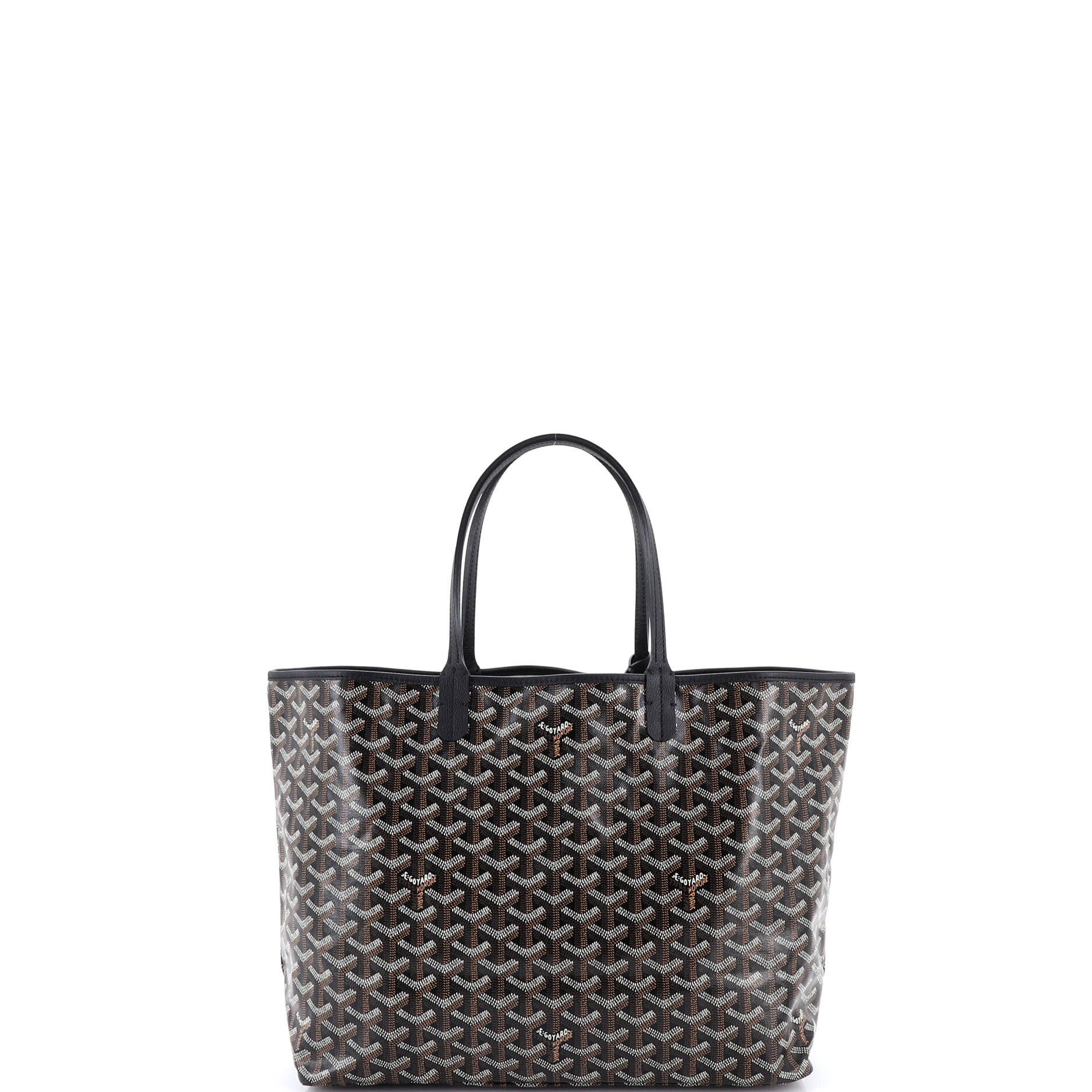 Pre-Owned Goyard Saint Louis Tote Coated Canvas PM, Alternate, color, Black