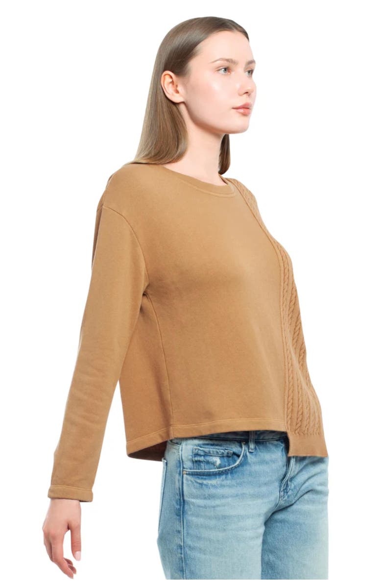 Wilt Round Neck Sweatshirt, Alternate, color, Medium Brown