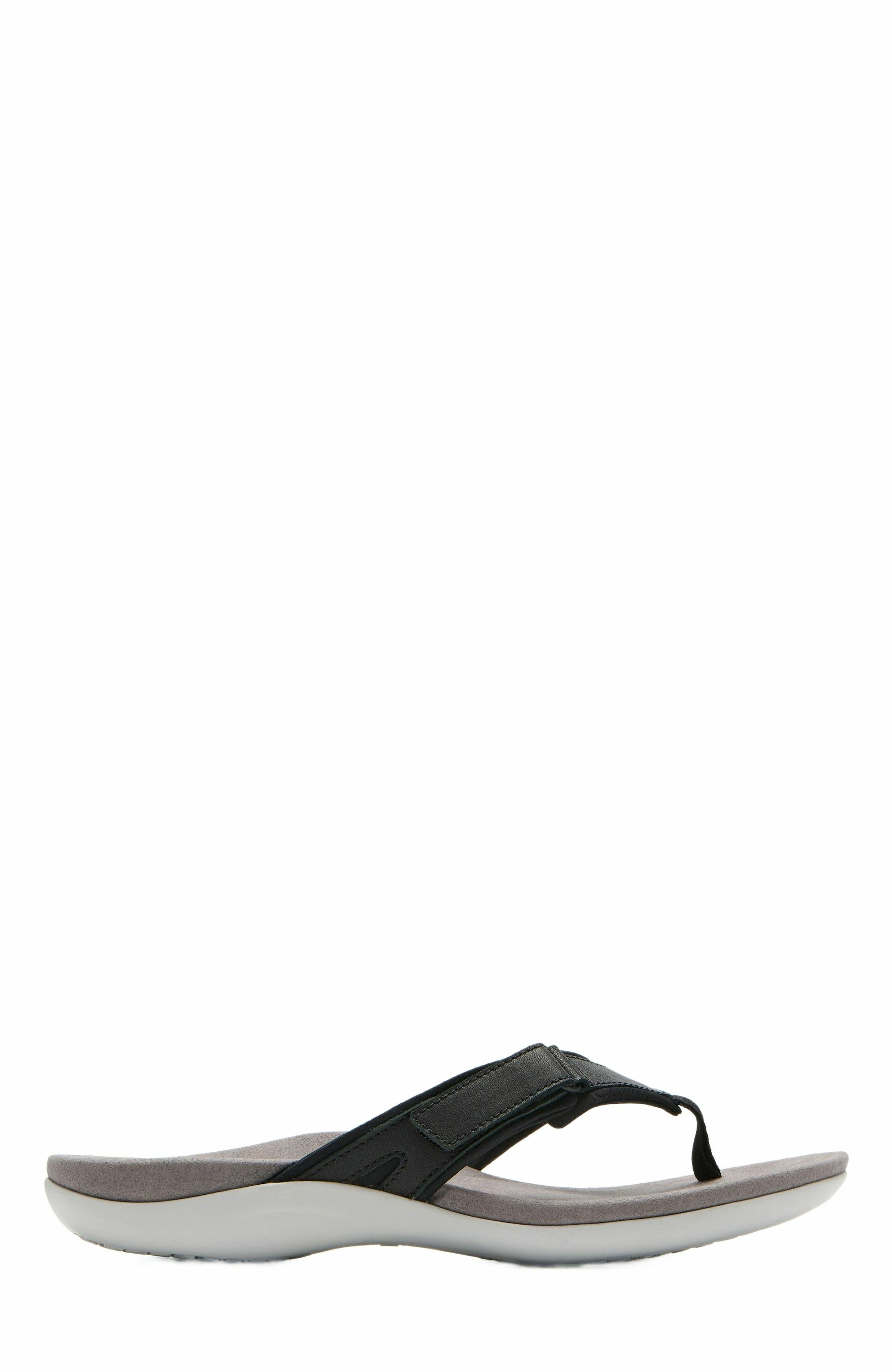 ABEO Oasis Sport Flip Flop, Alternate, color, Black - Regular