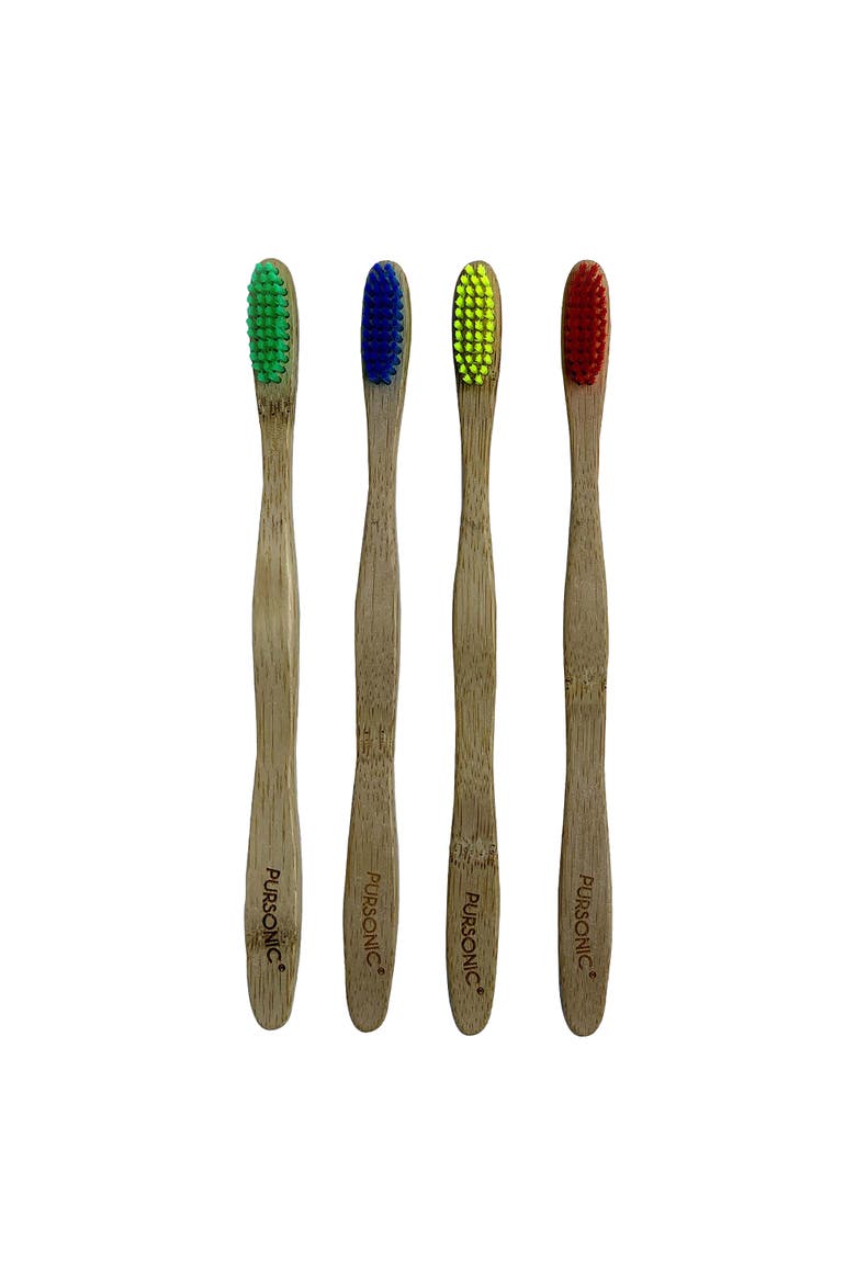 100% Natural Eco Toothbrushes, Main, color, Multicolor