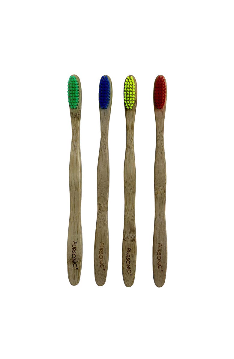PURSONIC 100% Natural Eco Toothbrushes, Main, color, Multicolor