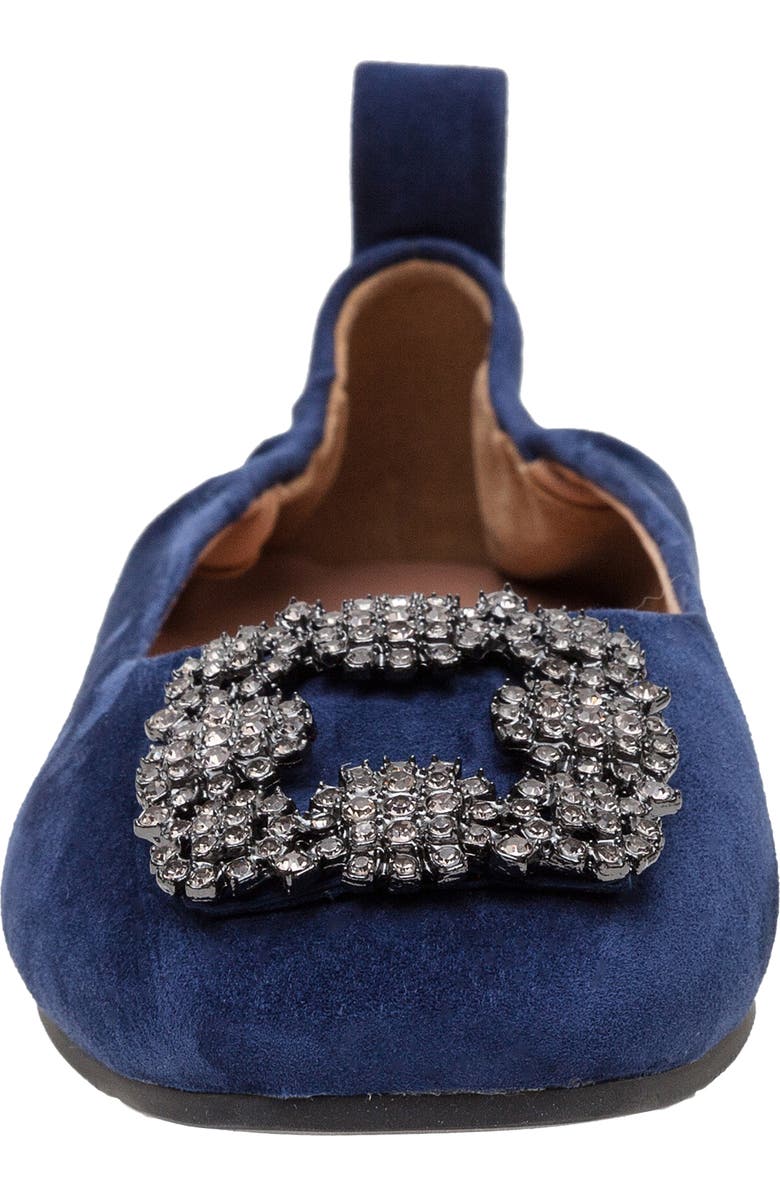 Linea Paolo Minax Embellished Ballet Flat, Alternate, color, Navy