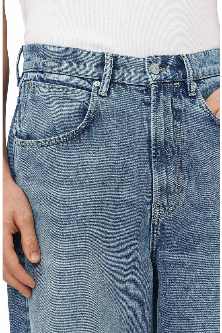 Rivet Slouch Straight Leg Jeans, Alternate, color, LIGHT INDIGO
