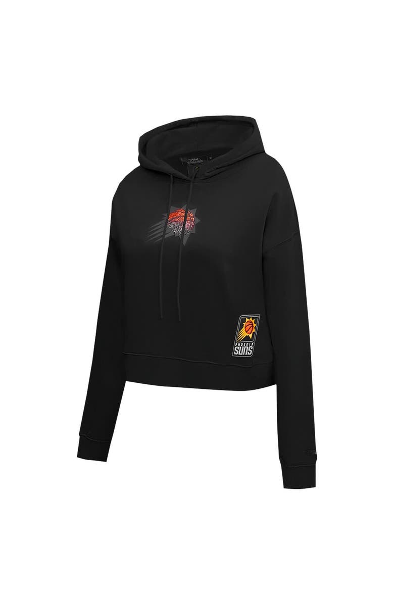 PRO STANDARD Women's Pro Standard Black Phoenix Suns Jewels Cropped Pullover Hoodie, Alternate, color, 