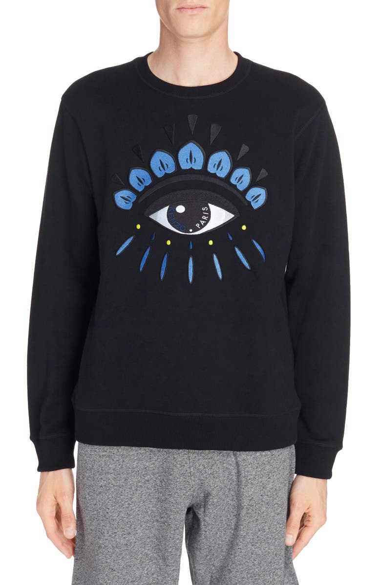 KENZO Embroidered Eye Sweatshirt, Main, color, 