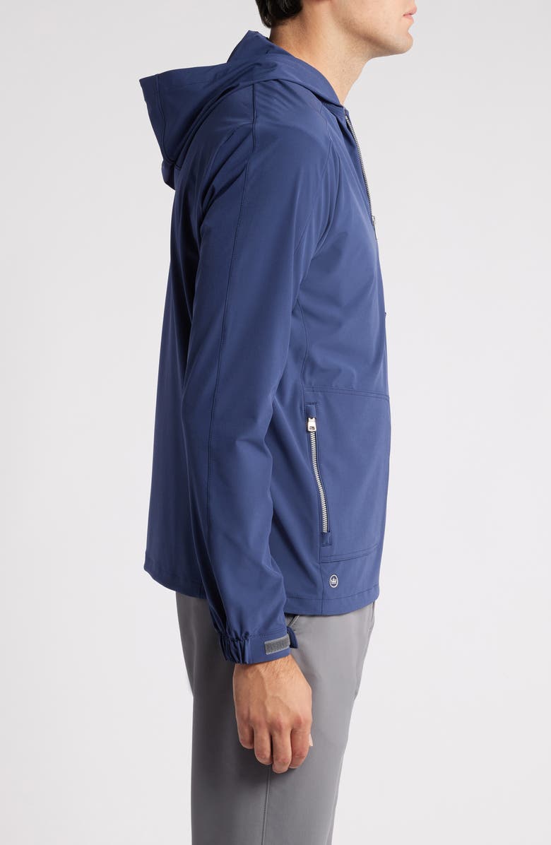 Peter Millar Quest Water Resistant Half Zip Hoodie, Alternate, color, 