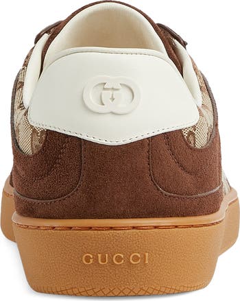 Gucci G74 Logo Canvas & Suede Sneaker (Men) | Nordstrom