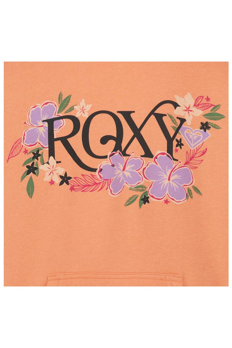 Kids' Coastal Flower Hoodie, Alternate, color, CANYON SUNSET