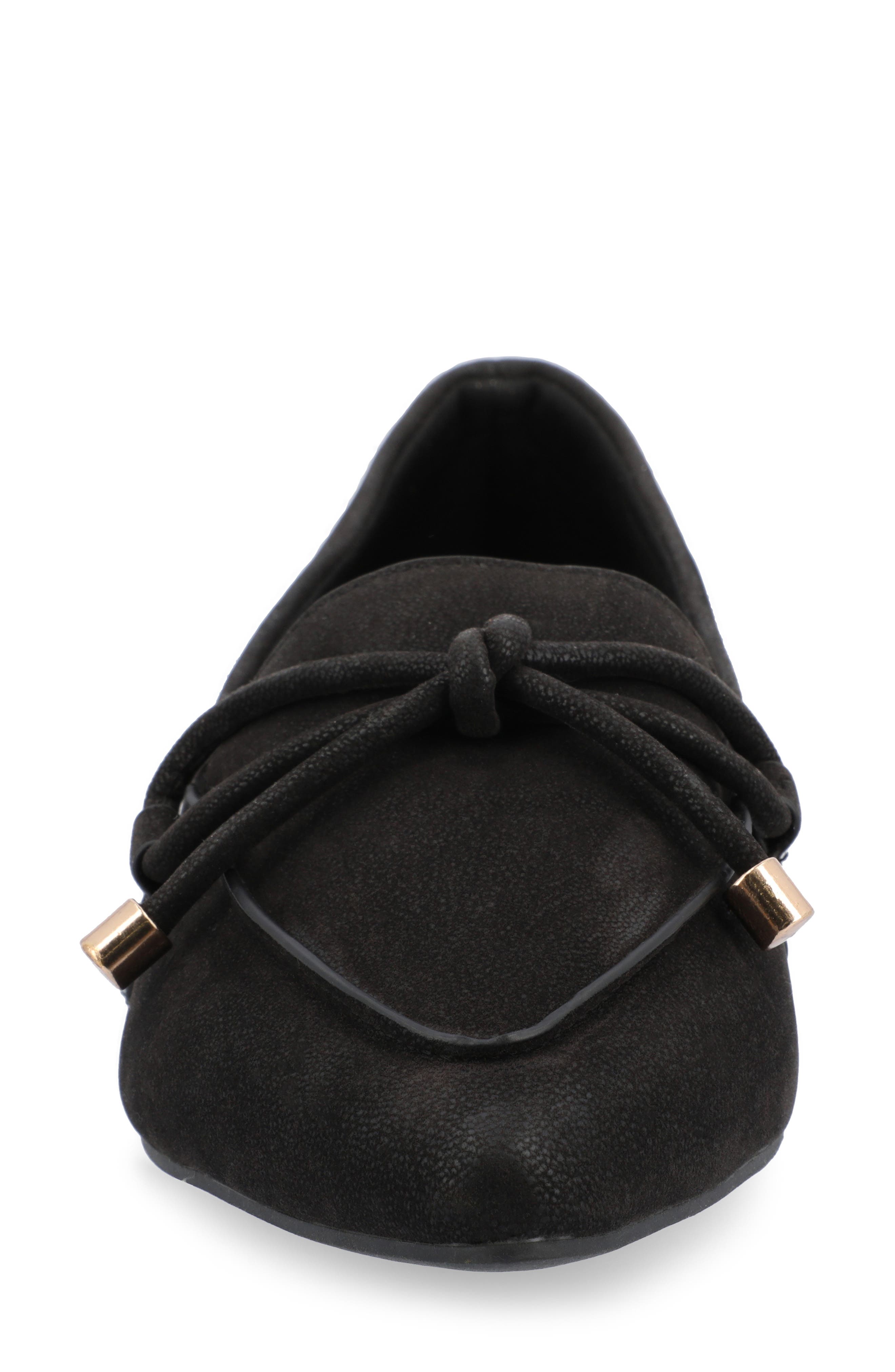 Journee Collection Muriel Flat - Narrow Width, Alternate, color, Black