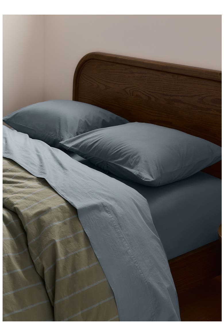 Brushed Cotton Sheet Set (Nordstrom Exclusive), Alternate, color, WAVE