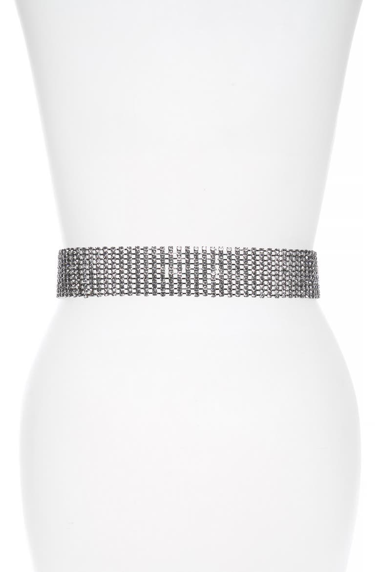 Farah Crystal Belt, Alternate, color, SILVER