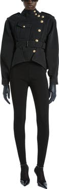 Balmain Denim Peplum Jacket
