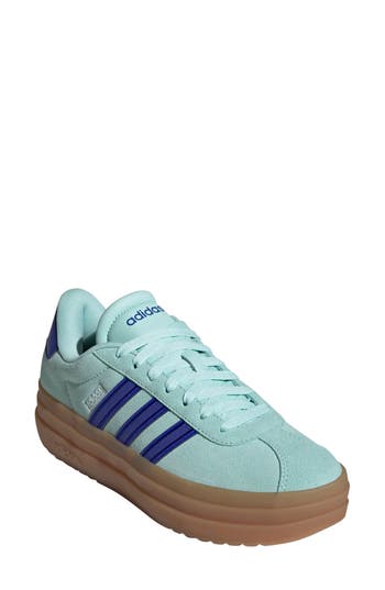 Adidas Originals Adidas Vl Court Platform Sneaker In Flash Aqua/lucid Blue/gum10
