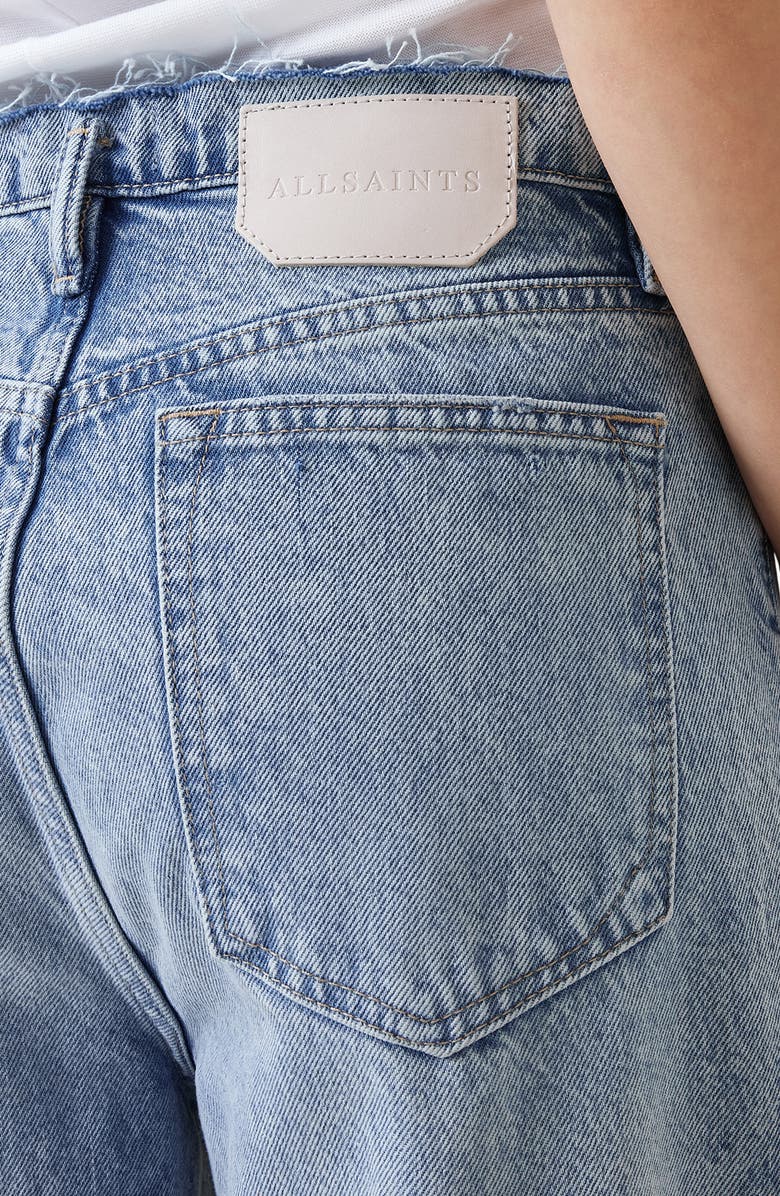 AllSaints Blake Fray Straight Leg Jeans, Alternate, color,