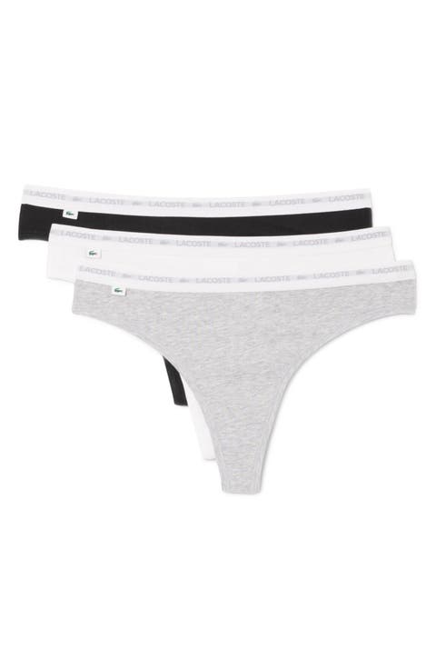 3-Pack Stretch Cotton Thongs