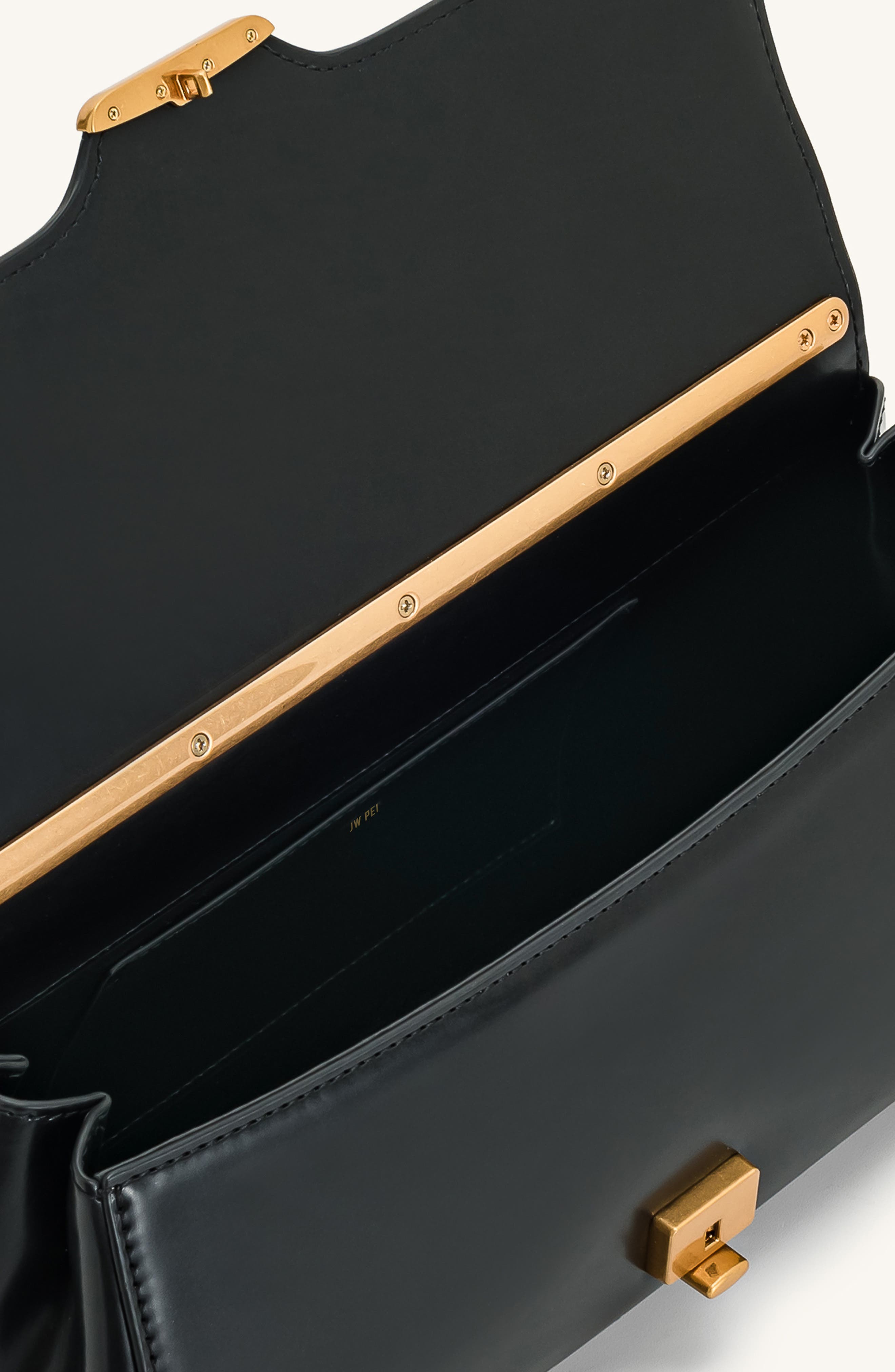 JW PEI Eloise Faux Leather Shoulder Bag, Alternate, color, Black