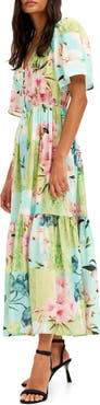 Desigual Blues Floral Print A-Line Dress