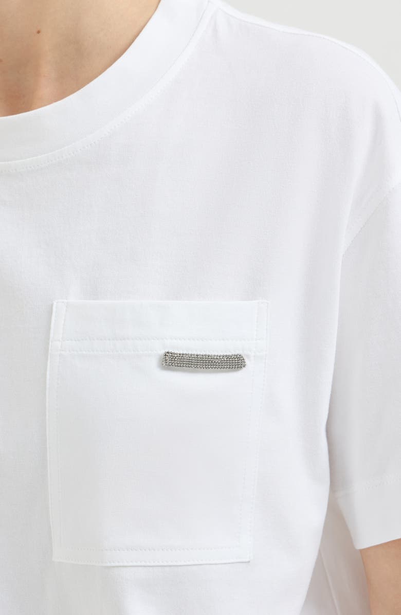 Brunello Cucinelli Cotton jersey T-shirt, Alternate, color, White