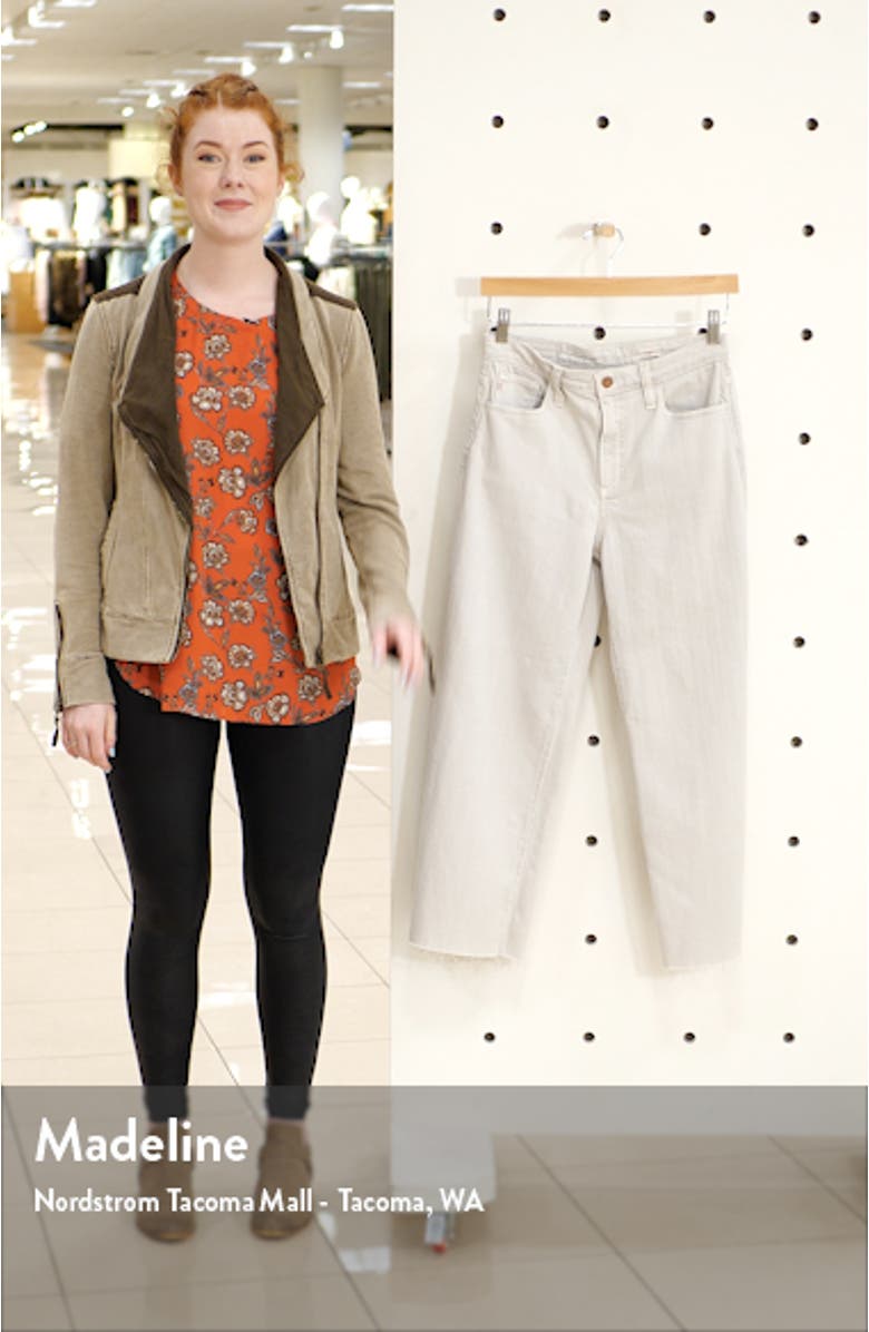 Etta High Waist Crop Raw Hem Wide Leg Jeans, sales video thumbnail