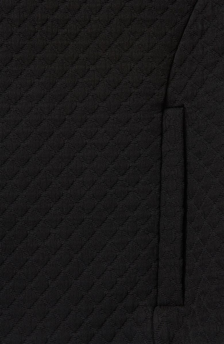 Topshop Quilted Crop Drop Shoulder Jacket, Alternate, color,