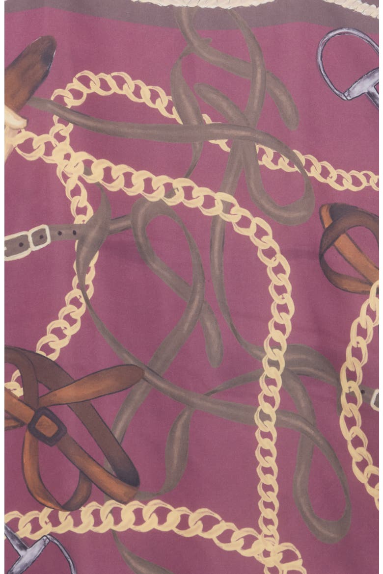 Status Print Satin Square Scarf, Main, color, WINE