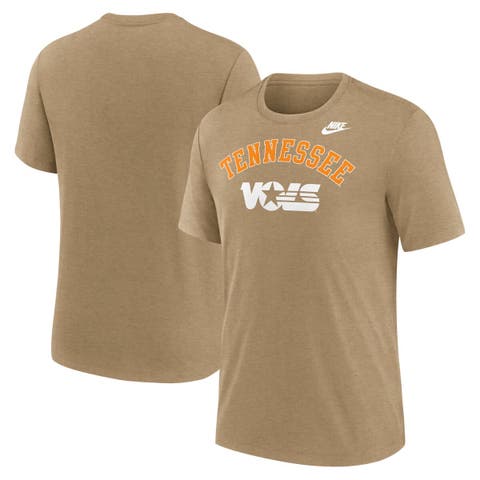 Men's Nike Heather Light Brown Tennessee Volunteers Legacy Arch Tri-Blend T-Shirt