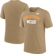 Nike Men's Nike Heather Light Brown Tennessee Volunteers Legacy Arch Tri-Blend T-Shirt