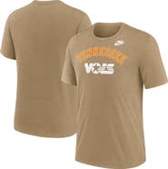 Nike Men's Nike Heather Light Brown Tennessee Volunteers Legacy Arch Tri-Blend T-Shirt